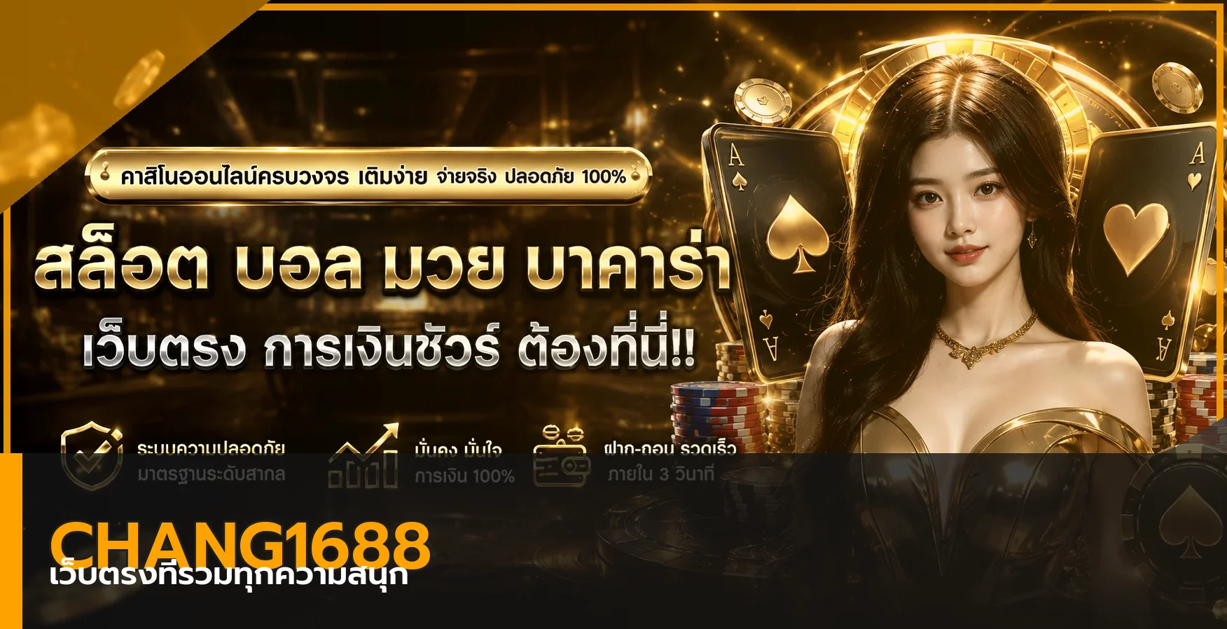 แบนเนอร์ Chang1688 เว็บตรง รวมคาสิโน สล็อต และกีฬา